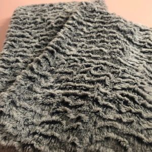 Faux Fur Grey Scarf